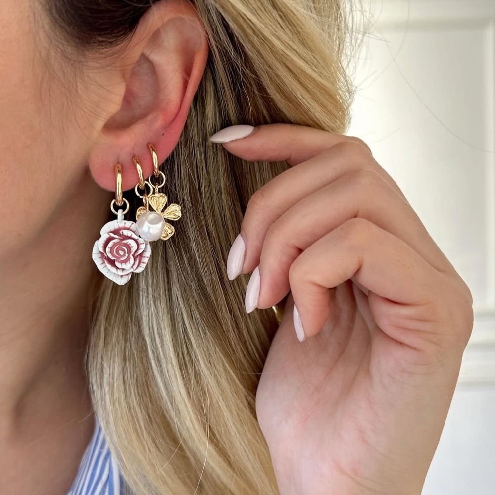 LAST 1 🔥 ZARA STYLE PACK OF CHARM EARRINGS NEW SEASON - Picture 3 of 9